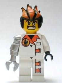 LEGO Minifigure-Dr. Inferno (Metallic Silver Claw)-Agents-AGT013A-Creative Brick Builders